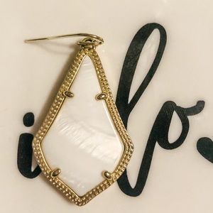 Kendra Scott Alex Mother of Pearl Gold Earring